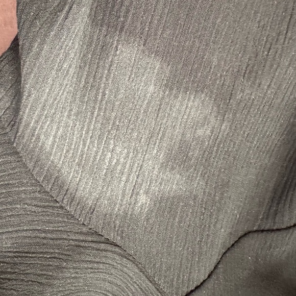 Apt 9 Bohemian Sheer Black Empire Tie Waist Blouse/Top with Crochet Detail Small - Picture 12 of 13